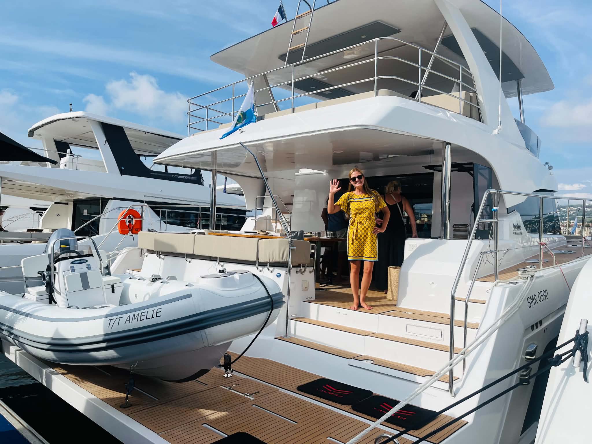 walking new yachts and crew to recommend to clients