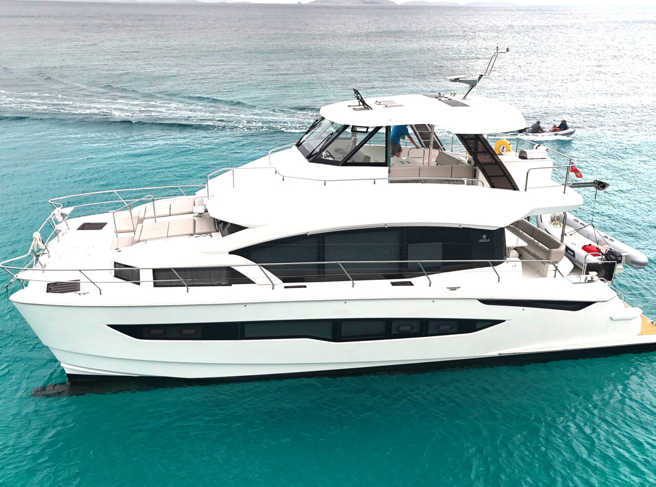 Aquila 54 BVI Bareboat Power Catamaran