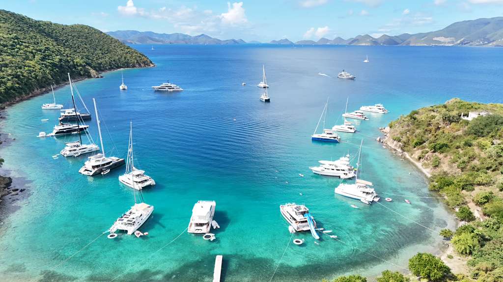 Luxury crewed yacht charter in the British Virgin Islands