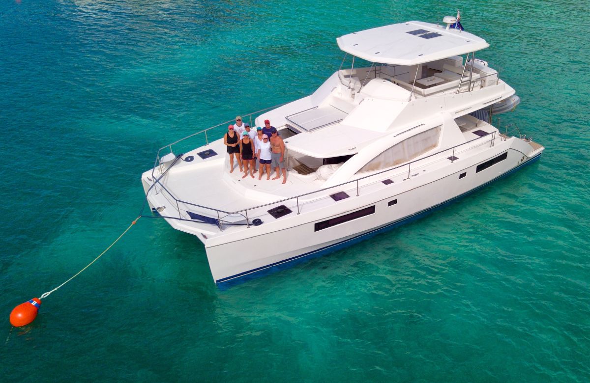 Power catamaran on a first-time BVI bareboat charter