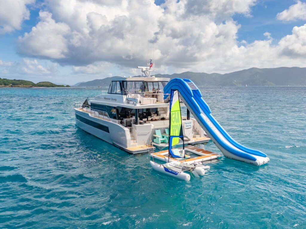 Forever Young luxury crewed catamaran in the British Virgin Islands