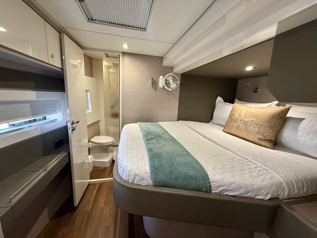 Unwinding offers 6 comfortable guest cabins and heads